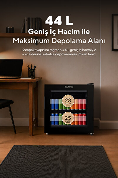 KUMTEL HMB-60 44 L Cam Kapılı Mini Buzdolabı (Minibar)