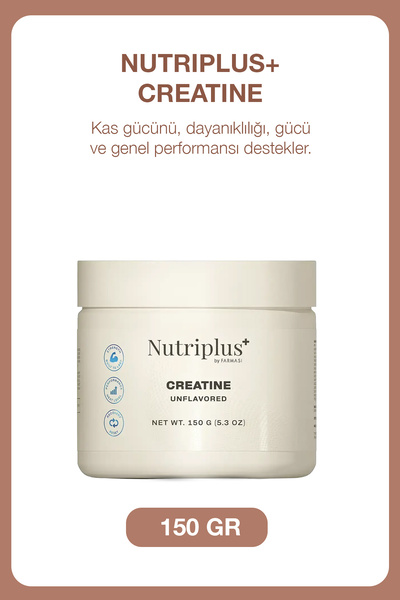 Farmasi Nutriplus+ Creatine Monohidrat Aromasız Kreatin Tozu Kas Gücü ve Dest...