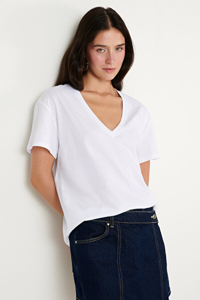 AC&Co / Altınyıldız Classics Women's White 100% Premium Cotton Soft Textured ...