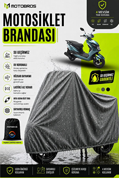 Motobros Arora Safari Compatible Gray Motor Tarpaulin (Thick) Fabric for Life...