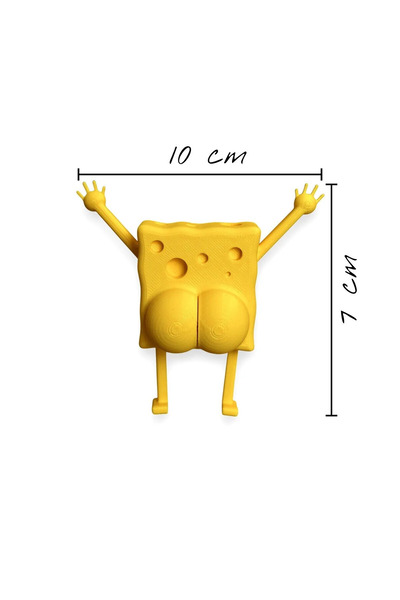 DECOROMA Sünger Bob ve Patrick 3D Buzdolabı Magnet Seti (2’li)