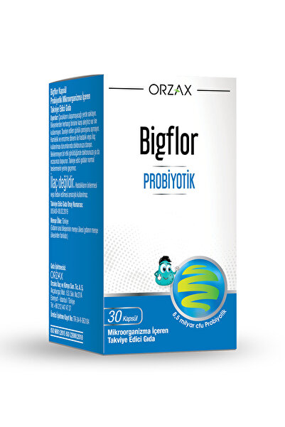 Orzax Bigflor Probiyotik 30 kapsül
