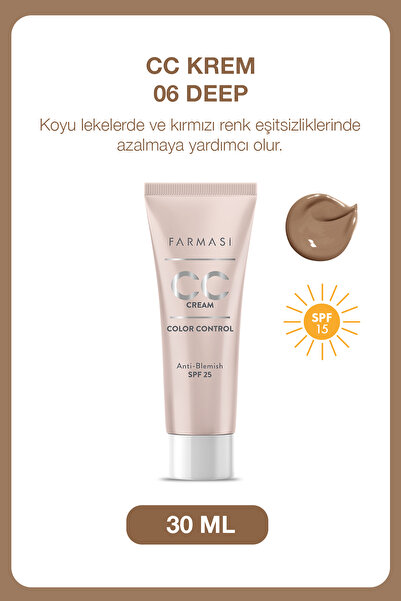 Farmasi Cc Cream Size 06 - 30 ml Cream Colored Bridal