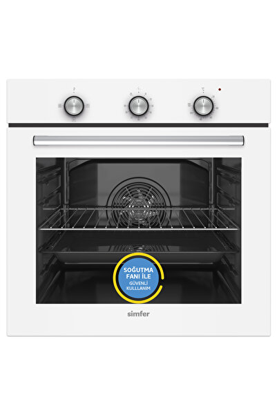 Simfer 8202 0+3 Fonksiyon Mekanik Beyaz, Power Turbo Ankastre Fırın