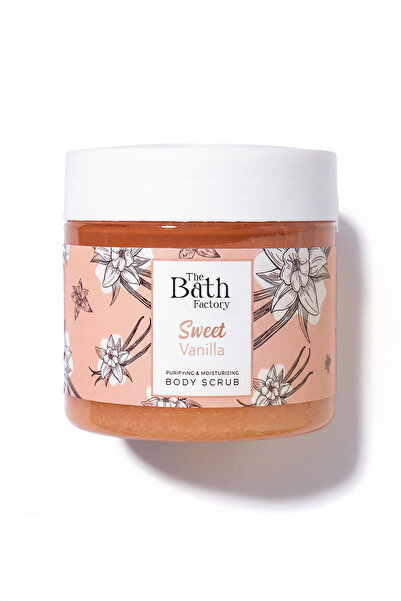 THE BATH FACTORY Moisturizing and purifying sweet vanilla body scrub 300 gr