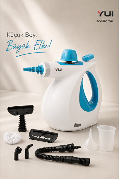 Yui Nv602 Mini Steam Cleaner Çok Fonksiyonlu 9 Parça Buharlı Temizlik Makines...