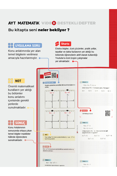 3D Yayınları Ayt Matematik Defter Video Destekli