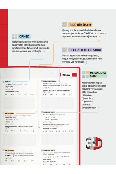 3D Yayınları Ayt Matematik Defter Video Destekli