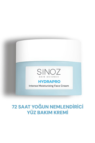 SİNOZ Hydrapro Su Bazlı 72 Saat Yoğun Nemlendirici Yüz Bakım Kremi 50 ml