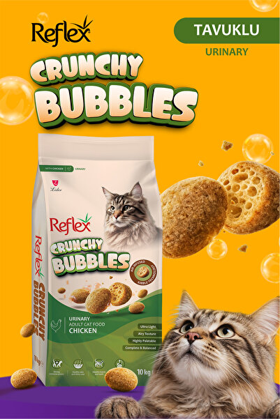 Reflex Crunchy Bubbles Urinary Tavuklu Yetişkin Kedi Maması 10 kg