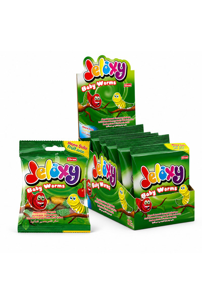 Elvan Jelaxy Kurtçuk 80 Gr. 12 Adet (1 Kutu)