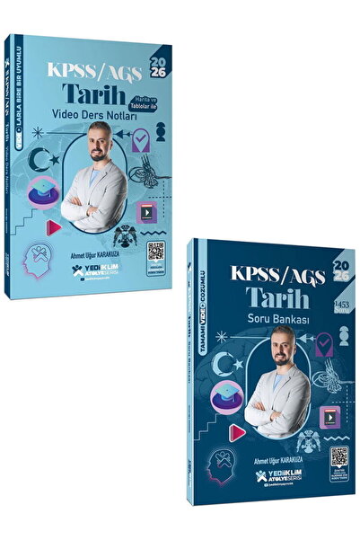 Yediiklim Yayınları 2026 KPSS AGS Atölye Serisi Genel Kültür Tarih Video Ders...