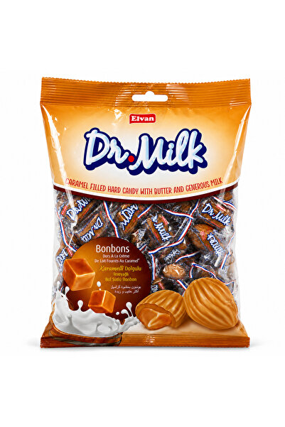 Elvan Dr. Milk Karamelli Şeker 1000 Gr. (1 Poşet)
