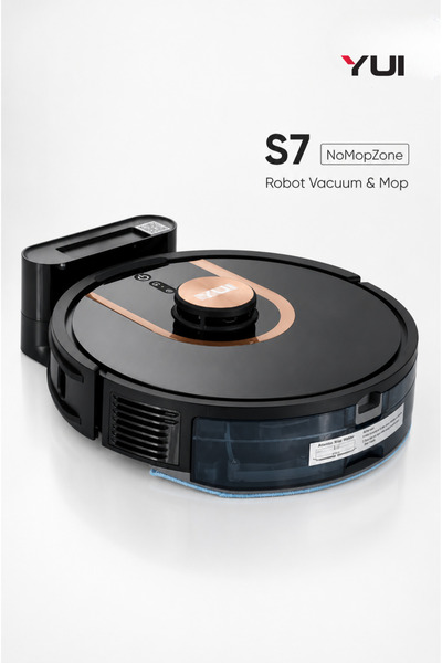 Yui S7 Nomopzone Özellikli Akıllı Robot Vacuum & Mop Süpürge Siyah(YUI TÜRKİY...