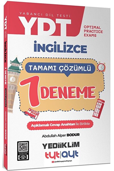 Yediiklim Yayınları YDT Optimal Practice Exams Tamamı Çözümlü 7 Deneme