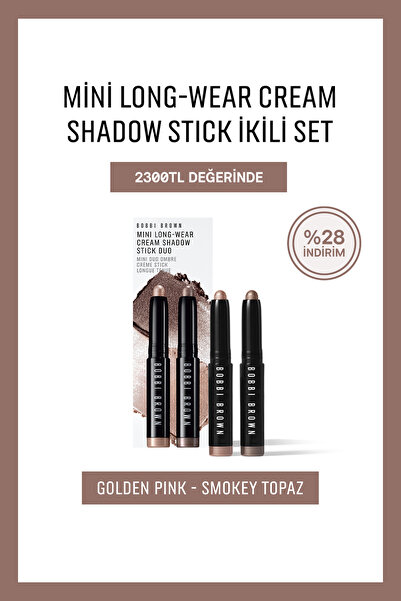 BOBBI BROWN Shadow Stick Duo Set Smokey Topaz / Golden Pink