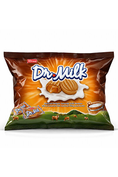 Elvan Dr. Milk Karamelli Şeker 300 Gr. (1 Paket)
