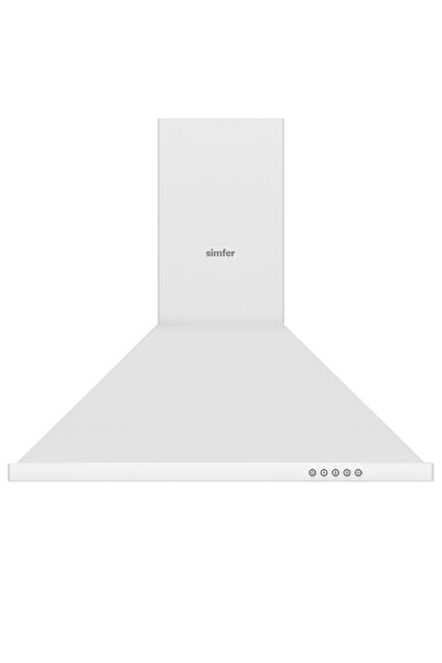 Simfer 8714 60 Cm Push Button, Beyaz, Metal Piramit Davlumbaz
