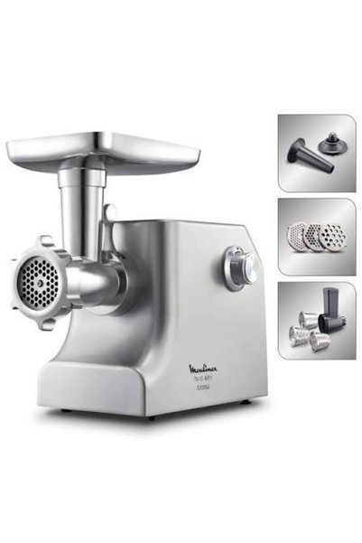 Moulinex HV10 Meat Mincer | 8-in-1 Kitchen Appliance | 2200 W Motor | Robust ...