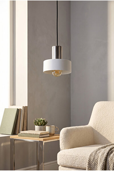 Vinner Porta Modern Sarkıt Avize – Beyaz & Krom Tasarım – Salon, Mutfak ve Ge...