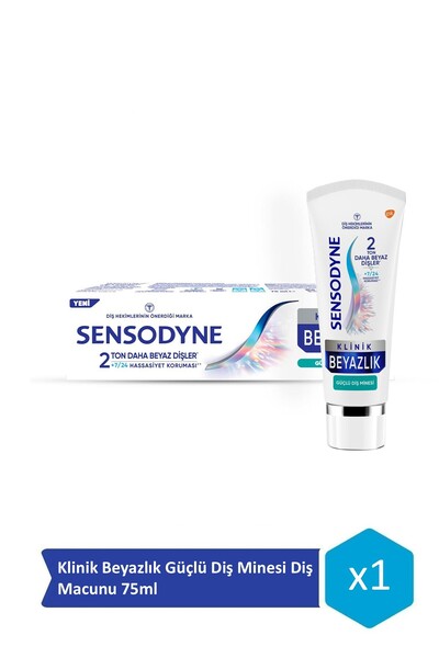 Sensodyne Clinic Whiteness Strong Tooth Enamel Toothpaste 75ml