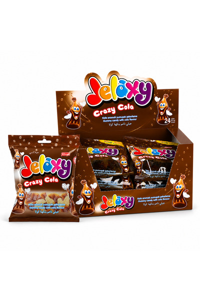 Elvan Jelaxy Cola (Kola) Yumuşak Şeker 20 Gr. 24 Adet (1 Kutu)