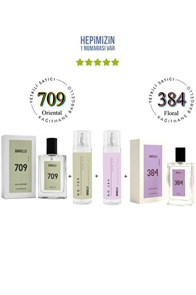 Bargello 709 + 384 Kadın / Erkek Parfüm Edp No:709 + No:384 Body Mist Edt - M...