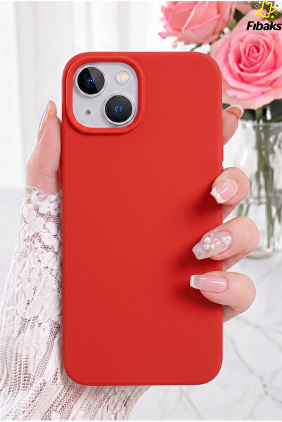 Fibaks iPhone 13/14 Kılıf Içi Kadife Lansman Silinebilir Renkli Yumuşak Silik...