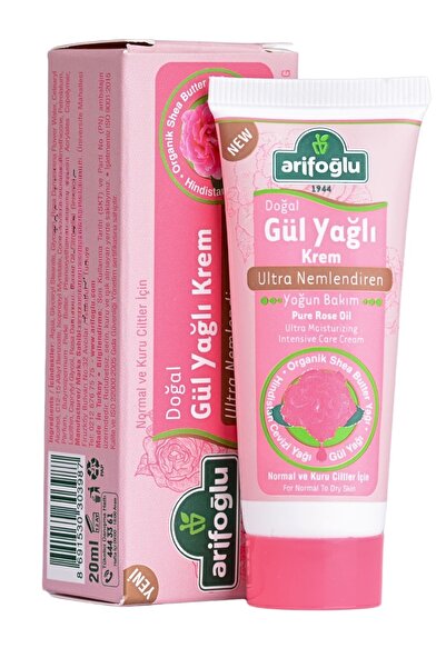 Arifoğlu Doğal Gül Yağlı Krem 20ml
