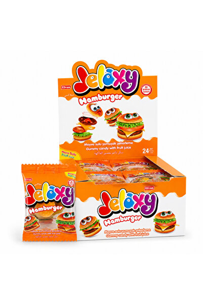Elvan Jelaxy Hamburger 20 Gr. 24 Adet (1 Kutu)