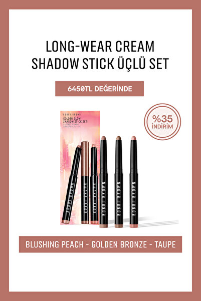BOBBI BROWN Shadow StickTrio Set Blushing Peach / Golden Bronze / Taupe