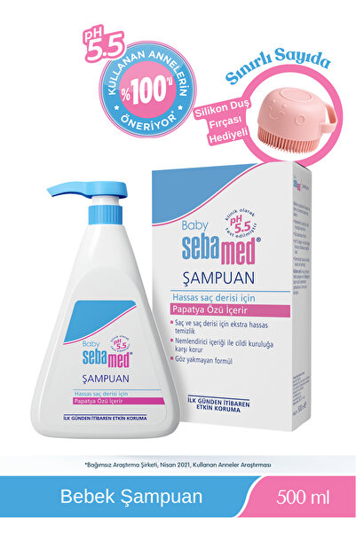 Sebamed Silikon Lif Hediyeli 500 ml Bebek Şampuan Seti
