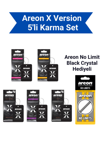 Areon X Version Süper Karma Set (5 Farklı Koku)