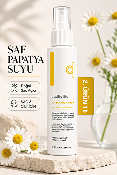 Quality Life Doğal Papatya Suyu Saç Açıcı Sprey Saç Renk Açıcı Saf Saç Toniği...