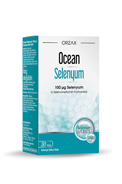 Ocean Orzax Selenyum 100 Mcg 30 Tablet