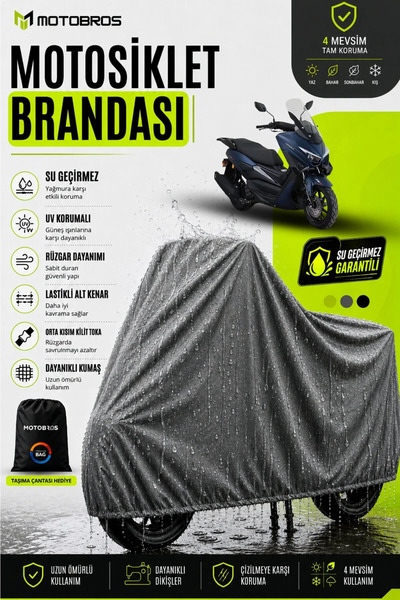 Motobros قماش دراجة نارية Arora MaxT مقاوم للماء ومتين (سميك للغاية) للاستخدا...