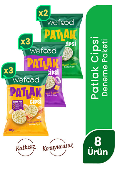 Wefood Patlak Cips Deneme Paketi 60 g 8'li