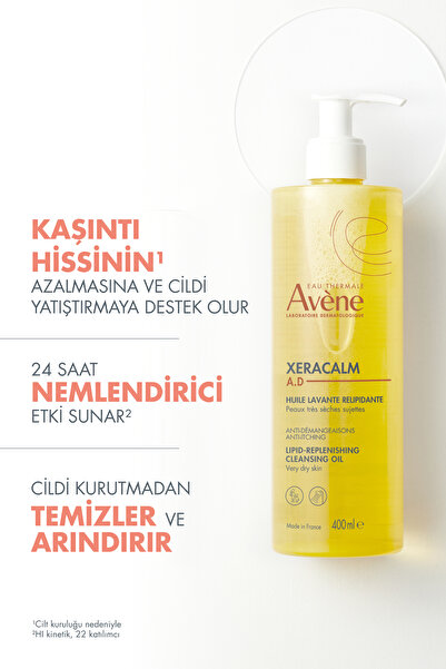Avene XeraCalm A.D Atopiye Eğilimli Ciltler için Yıkama Yağı 400 ml