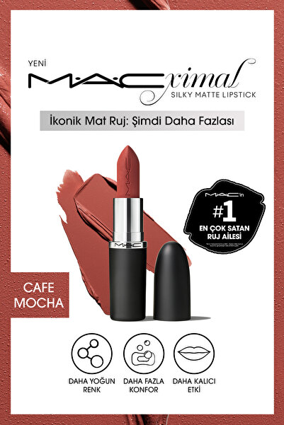 M.A.C M·A·CXIMAL Silky Matte Lipstick Nemlendirme Etkili Yoğun Renk Sağlayan ...