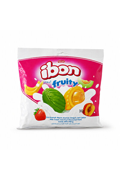 Elvan Ibon Sütlü Meyveli Şeker 300 Gr. (1 Paket)
