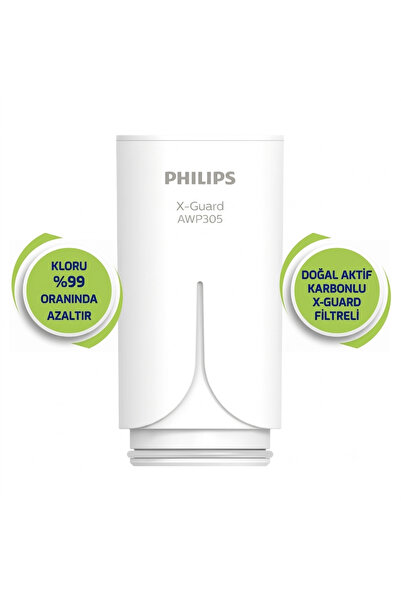 Philips Musluk Suyu Yedek Filtre Kartuşu Water X-guard Awp305/10