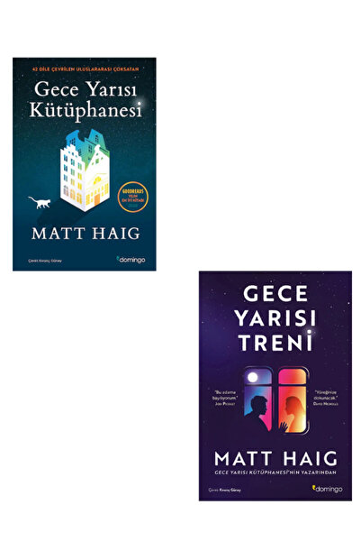 Domingo Yayınevi Gece Yarısı Kütüphanesi & Gece Yarısı Treni 2 kitap set