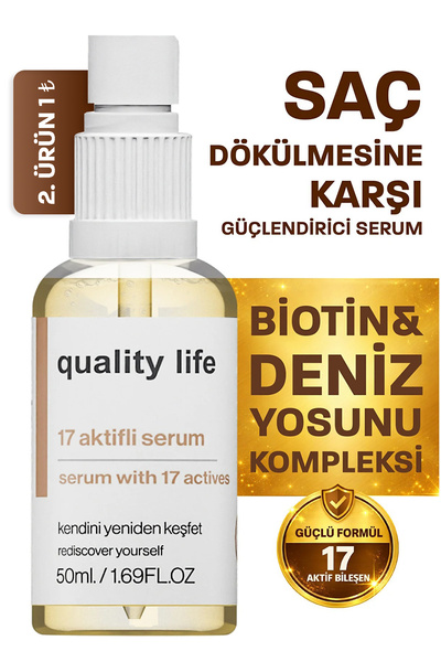 Quality Life Saç Dökülmesine Karşı Serum - Saç Serumu 17 Aktifli - Saç Serum ...