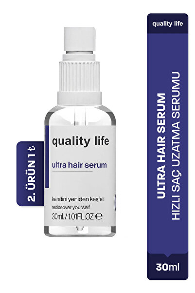 Quality Life QL Hızlı Saç Uzatma Serumu Ultra Hair Serum Uzatan Saç Bakım Yağ...