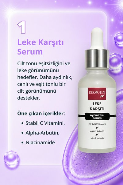 Dermoten Anti-Blemish Skin Care Set |   Skin Tone Equalizer Brightening & Revitalizing 3-Piece Advantageous Set