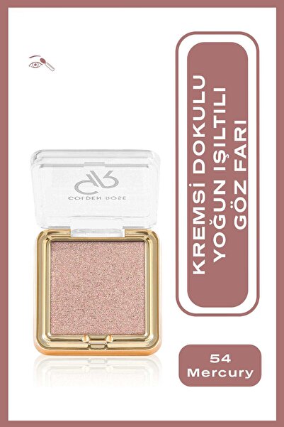 Golden Rose Sparkle Glow Eyeshadow No: 54 Mercury - Creamy Textured Shimmerin...