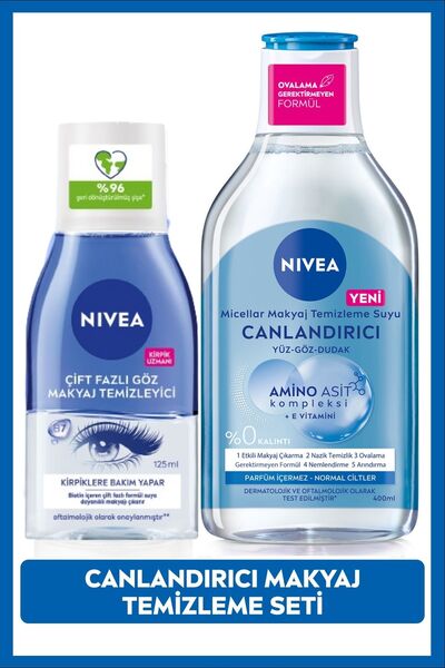 NIVEA Micellar Makyaj Temizleme Suyu 400 ml Normal Ciltler,göz Makyaj Temizle...