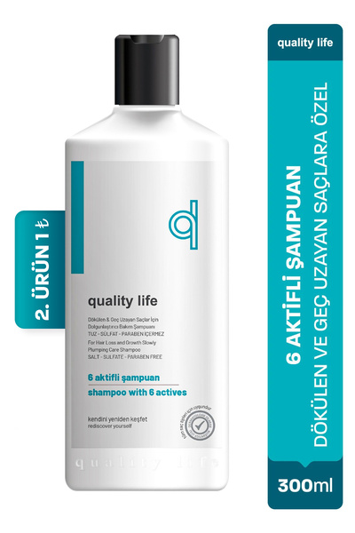 Quality Life Saç Dökülmesi Karşıtı Tuzsuz ve Hızlı Uzatma Uzatan Biotin 6 Akt...