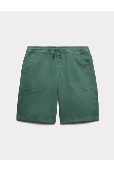 Marks & Spencer Памучни шорти, боядисани в цялост (6-16 години)