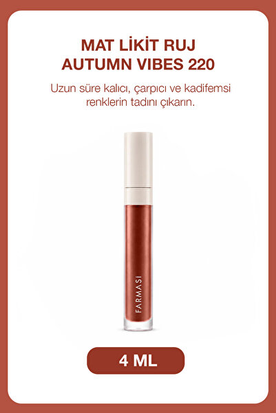 Farmasi Long-Lasting Velvety Texture Matte Liquid Lipstick |   220 Autumn Vibes